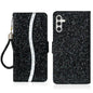 Glitter Powder Filp Leather Phone Case, For Samsung Galaxy S24 FE 5G, For Samsung Galaxy S23 FE 5G