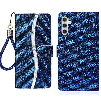 Glitter Powder Filp Leather Phone Case, For Samsung Galaxy S24 FE 5G, For Samsung Galaxy S23 FE 5G