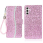 Glitter Powder Filp Leather Phone Case, For Samsung Galaxy S24 FE 5G, For Samsung Galaxy S23 FE 5G