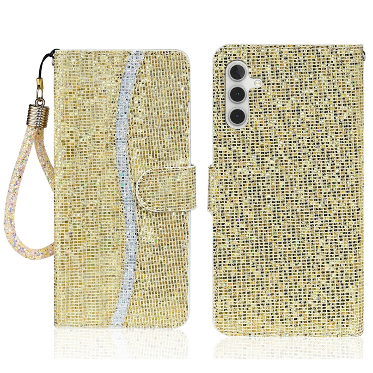 Glitter Powder Filp Leather Phone Case, For Samsung Galaxy S24 FE 5G, For Samsung Galaxy S23 FE 5G