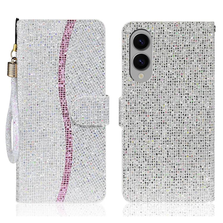Glitter Powder Filp Leather Phone Case, For Samsung Galaxy S26+ 5G, For Samsung Galaxy S26 Edge 5G, For Samsung Galaxy S26 Ultra 5G, For Samsung Galaxy S26 5G, For Samsung Galaxy S25 FE 5G, For Samsung Galaxy S25 Edge 5G, For Samsung Galaxy S25 5G     ...
