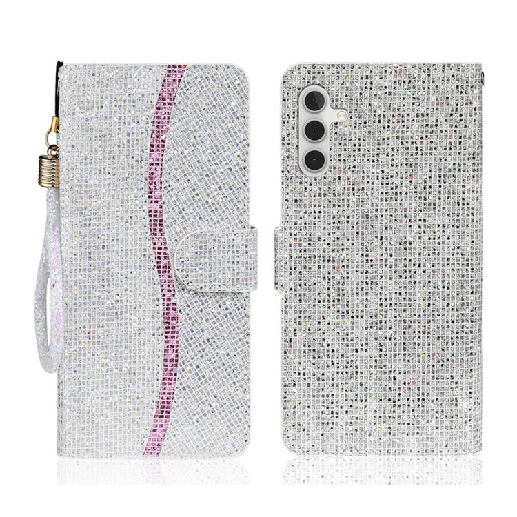 Glitter Powder Filp Leather Phone Case, For Samsung Galaxy S26+ 5G, For Samsung Galaxy S26 Edge 5G, For Samsung Galaxy S26 Ultra 5G, For Samsung Galaxy S26 5G, For Samsung Galaxy S25 FE 5G, For Samsung Galaxy S25 Edge 5G, For Samsung Galaxy S25 5G     ...