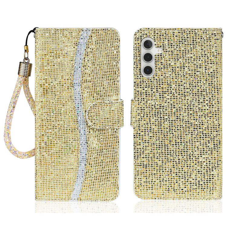 Glitter Powder Filp Leather Phone Case, For Samsung Galaxy S26+ 5G, For Samsung Galaxy S26 Edge 5G, For Samsung Galaxy S26 Ultra 5G, For Samsung Galaxy S26 5G, For Samsung Galaxy S25 FE 5G, For Samsung Galaxy S25 Edge 5G, For Samsung Galaxy S25 5G     ...