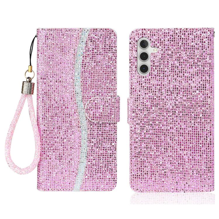 Glitter Powder Filp Leather Phone Case, For Samsung Galaxy S26+ 5G, For Samsung Galaxy S26 Edge 5G, For Samsung Galaxy S26 Ultra 5G, For Samsung Galaxy S26 5G, For Samsung Galaxy S25 FE 5G, For Samsung Galaxy S25 Edge 5G, For Samsung Galaxy S25 5G     ...