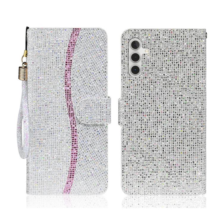 Glitter Powder Filp Leather Phone Case, For Samsung Galaxy S26+ 5G, For Samsung Galaxy S26 Edge 5G, For Samsung Galaxy S26 Ultra 5G, For Samsung Galaxy S26 5G, For Samsung Galaxy S25 FE 5G, For Samsung Galaxy S25 Edge 5G, For Samsung Galaxy S25 5G     ...