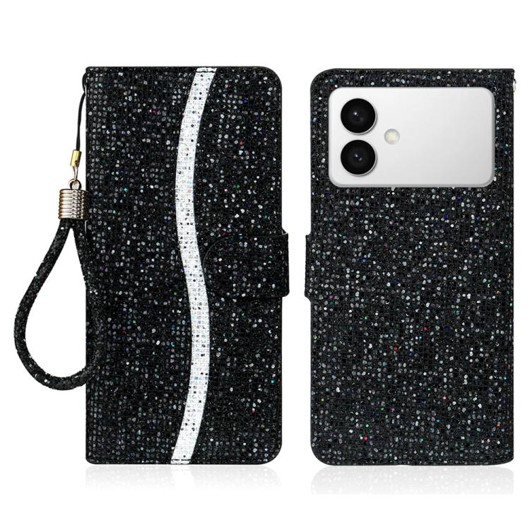 Glitter Powder Filp Leather Phone Case, For Samsung Galaxy S26+ 5G, For Samsung Galaxy S26 Edge 5G, For Samsung Galaxy S26 Ultra 5G, For Samsung Galaxy S26 5G, For Samsung Galaxy S25 FE 5G, For Samsung Galaxy S25 Edge 5G, For Samsung Galaxy S25 5G     ...
