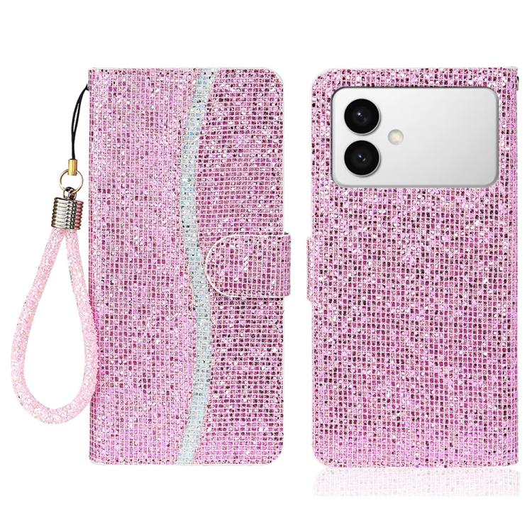 Glitter Powder Filp Leather Phone Case, For Samsung Galaxy S26+ 5G, For Samsung Galaxy S26 Edge 5G, For Samsung Galaxy S26 Ultra 5G, For Samsung Galaxy S26 5G, For Samsung Galaxy S25 FE 5G, For Samsung Galaxy S25 Edge 5G, For Samsung Galaxy S25 5G     ...