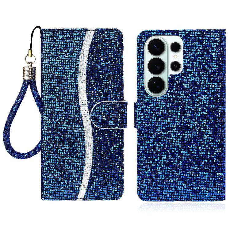 Glitter Powder Filp Leather Phone Case, For Samsung Galaxy S26+ 5G, For Samsung Galaxy S26 Edge 5G, For Samsung Galaxy S26 Ultra 5G, For Samsung Galaxy S26 5G, For Samsung Galaxy S25 FE 5G, For Samsung Galaxy S25 Edge 5G, For Samsung Galaxy S25 5G     ...