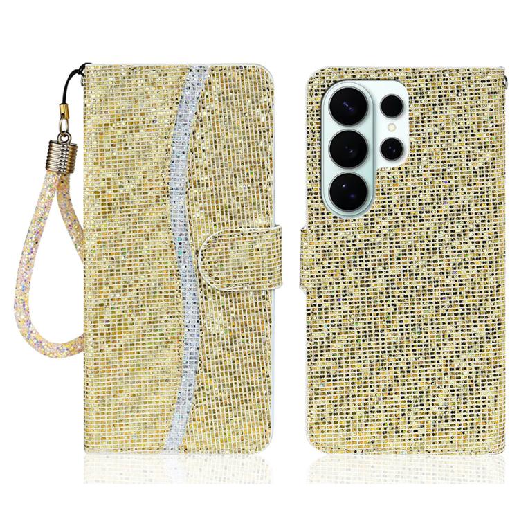 Glitter Powder Filp Leather Phone Case, For Samsung Galaxy S26+ 5G, For Samsung Galaxy S26 Edge 5G, For Samsung Galaxy S26 Ultra 5G, For Samsung Galaxy S26 5G, For Samsung Galaxy S25 FE 5G, For Samsung Galaxy S25 Edge 5G, For Samsung Galaxy S25 5G     ...