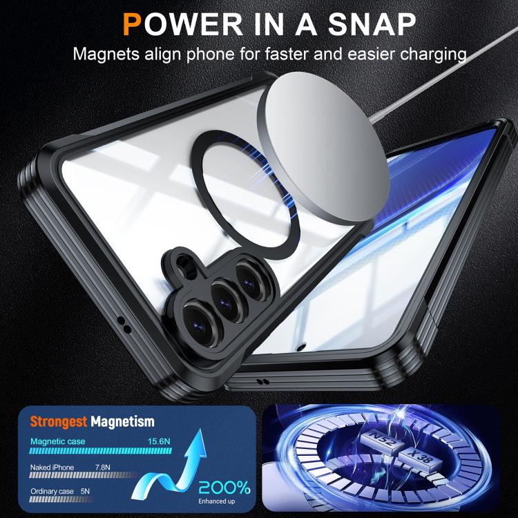RedPepper Tempered Glass MagSafe Phone Case, For Galaxy S26 FE 5G, For Samsung Galaxy S25 FE 5G, For Samsung Galaxy S25 Edge 5G, For Samsung Galaxy S25 5G, For Samsung Galaxy S25+ 5G, For Samsung Galaxy S25 Ultra 5G