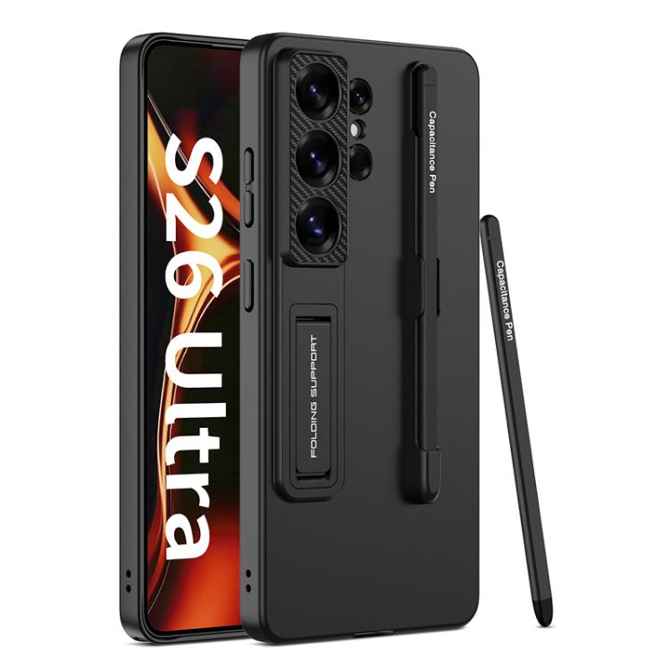 GKK Ultra-thin Holder Phone Case with Pen Slots & Stylus Pen, For Samsung Galaxy S26 Ultra 5G, For Samsung Galaxy S25 5G, For Samsung Galaxy S25+ 5G, For Samsung Galaxy S25 Ultra 5G
