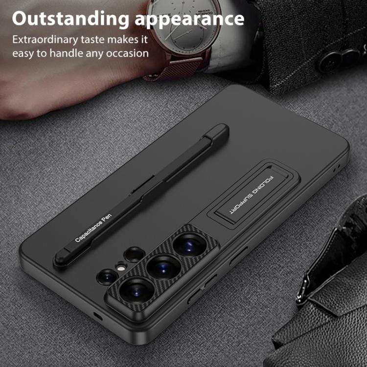 GKK Ultra-thin Holder Phone Case with Pen Slots & Stylus Pen, For Samsung Galaxy S26 Ultra 5G, For Samsung Galaxy S25 5G, For Samsung Galaxy S25+ 5G, For Samsung Galaxy S25 Ultra 5G
