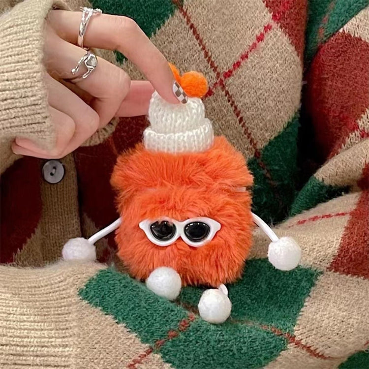 Plush Sunglasses Monster Bluetooth Earphone Protective Case