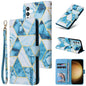 Marble Bronzing Stitching Leather Phone Case, For Samsung Galaxy S26+ 5G, For Samsung Galaxy S26 Ultra 5G, For Samsung Galaxy S26 5G, For Samsung Galaxy S25 FE 5G, For Samsung Galaxy S25 Edge 5G, For Samsung Galaxy S25 5G, For Samsung Galaxy S25+ 5G   ...