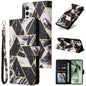Marble Bronzing Stitching Leather Phone Case, For Samsung Galaxy S26+ 5G, For Samsung Galaxy S26 Ultra 5G, For Samsung Galaxy S26 5G, For Samsung Galaxy S25 FE 5G, For Samsung Galaxy S25 Edge 5G, For Samsung Galaxy S25 5G, For Samsung Galaxy S25+ 5G   ...