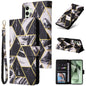 Marble Bronzing Stitching Leather Phone Case, For Samsung Galaxy S26+ 5G, For Samsung Galaxy S26 Ultra 5G, For Samsung Galaxy S26 5G, For Samsung Galaxy S25 FE 5G, For Samsung Galaxy S25 Edge 5G, For Samsung Galaxy S25 5G, For Samsung Galaxy S25+ 5G   ...