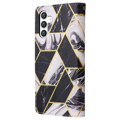 Marble Bronzing Stitching Leather Phone Case, For Samsung Galaxy S26+ 5G, For Samsung Galaxy S26 Ultra 5G, For Samsung Galaxy S26 5G, For Samsung Galaxy S25 FE 5G, For Samsung Galaxy S25 Edge 5G, For Samsung Galaxy S25 5G, For Samsung Galaxy S25+ 5G   ...