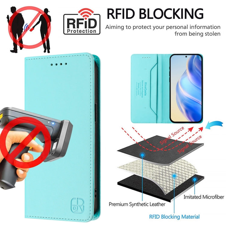 RC01 Dual-Folded Magnetic Suction RFID Leather Phone Case, For Galaxy S24 / S25 5G, For Galaxy S24+ / S25+ 5G, For Galaxy S25 Ultra 5G, For Galaxy S24 FE 5G, For Galaxy S24 Ultra 5G, For Galaxy S23 FE 5G