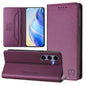 RC01 Dual-Folded Magnetic Suction RFID Leather Phone Case, For Galaxy S24 / S25 5G, For Galaxy S24+ / S25+ 5G, For Galaxy S25 Ultra 5G, For Galaxy S24 FE 5G, For Galaxy S24 Ultra 5G, For Galaxy S23 FE 5G