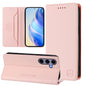 RC01 Dual-Folded Magnetic Suction RFID Leather Phone Case, For Galaxy S24 / S25 5G, For Galaxy S24+ / S25+ 5G, For Galaxy S25 Ultra 5G, For Galaxy S24 FE 5G, For Galaxy S24 Ultra 5G, For Galaxy S23 FE 5G
