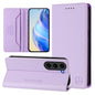 RC01 Dual-Folded Magnetic Suction RFID Leather Phone Case, For Galaxy S23 Ultra 5G, For Galaxy S23+ 5G, For Galaxy S23 5G, For Galaxy S20 FE, For Galaxy S22 Ultra 5G, For Galaxy S22+ 5G