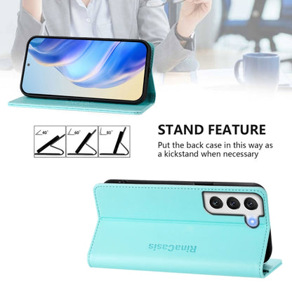 RC01 Dual-Folded Magnetic Suction RFID Leather Phone Case, For Galaxy S22 5G, For Galaxy S21 FE 5G, For Galaxy S21 5G, For Galaxy S21+ 5G, For Galaxy S21 Ultra 5G, For Galaxy S20 Ultra