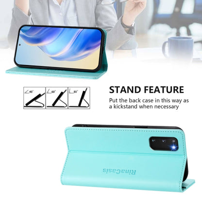 RC01 Dual-Folded Magnetic Suction RFID Leather Phone Case, For Galaxy S20, For Galaxy S20+