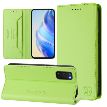 RC01 Dual-Folded Magnetic Suction RFID Leather Phone Case, For Galaxy S23 Ultra 5G, For Galaxy S23+ 5G, For Galaxy S23 5G, For Galaxy S20 FE, For Galaxy S22 Ultra 5G, For Galaxy S22+ 5G