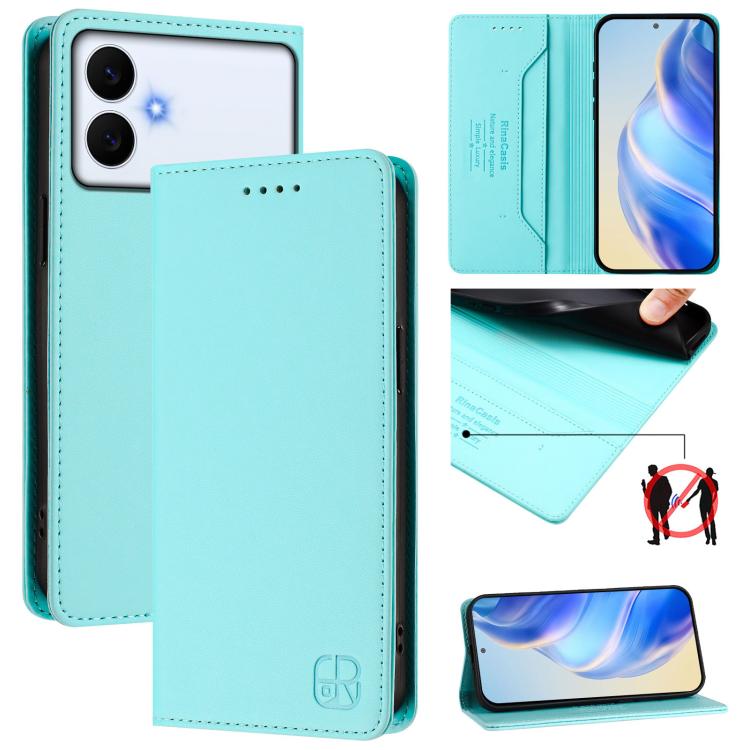 RC01 Dual-Folded Magnetic Suction RFID Leather Phone Case, For Samsung Galaxy S26+ 5G, For Samsung Galaxy S26 Edge 5G, For Samsung Galaxy S26 Ultra 5G, For Samsung Galaxy S26 5G, For Samsung Galaxy S25 Edge 5G, For Samsung Galaxy S24 / S25 5G