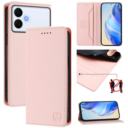 RC01 Dual-Folded Magnetic Suction RFID Leather Phone Case, For Galaxy S26 FE 5G, For Galaxy S26+ 5G, For Galaxy S26 Edge 5G, For Galaxy S26 Ultra 5G, For Galaxy S26 5G, For Galaxy S25 Edge 5G