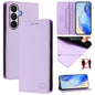 RC01 Dual-Folded Magnetic Suction RFID Leather Phone Case, For Galaxy S26 FE 5G, For Galaxy S26+ 5G, For Galaxy S26 Edge 5G, For Galaxy S26 Ultra 5G, For Galaxy S26 5G, For Galaxy S25 Edge 5G