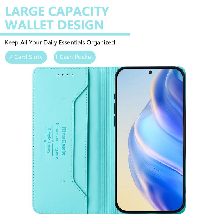 RC01 Dual-Folded Magnetic Suction RFID Leather Phone Case, For Galaxy S26 FE 5G, For Galaxy S26+ 5G, For Galaxy S26 Edge 5G, For Galaxy S26 Ultra 5G, For Galaxy S26 5G, For Galaxy S25 Edge 5G