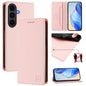 RC01 Dual-Folded Magnetic Suction RFID Leather Phone Case, For Galaxy S26 FE 5G, For Galaxy S26+ 5G, For Galaxy S26 Edge 5G, For Galaxy S26 Ultra 5G, For Galaxy S26 5G, For Galaxy S25 Edge 5G