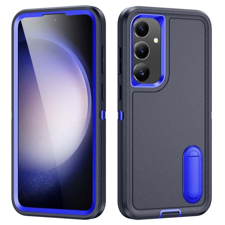 Rugged PC Hybrid Silicone Phone Case with Holder, For Samsung Galaxy S26 Ultra 5G, For Samsung Galaxy S26 5G, For Samsung Galaxy S25 FE 5G, For Samsung Galaxy S24 / S25 5G