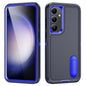 Rugged PC Hybrid Silicone Phone Case with Holder, For Samsung Galaxy S24+ / S25+ 5G, For Samsung Galaxy S25 Ultra 5G