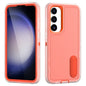 Rugged PC Hybrid Silicone Phone Case with Holder, For Samsung Galaxy S24+ / S25+ 5G, For Samsung Galaxy S25 Ultra 5G