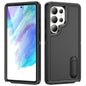 Rugged PC Hybrid Silicone Phone Case with Holder, For Samsung Galaxy S24+ / S25+ 5G, For Samsung Galaxy S25 Ultra 5G