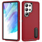 Rugged PC Hybrid Silicone Phone Case with Holder, For Samsung Galaxy S24+ / S25+ 5G, For Samsung Galaxy S25 Ultra 5G