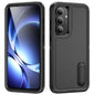 Rugged PC Hybrid Silicone Phone Case with Holder, For Samsung Galaxy S26 Ultra 5G, For Samsung Galaxy S26 5G, For Samsung Galaxy S25 FE 5G, For Samsung Galaxy S24 / S25 5G