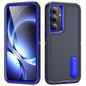 Rugged PC Hybrid Silicone Phone Case with Holder, For Samsung Galaxy S26 Ultra 5G, For Samsung Galaxy S26 5G, For Samsung Galaxy S25 FE 5G, For Samsung Galaxy S24 / S25 5G