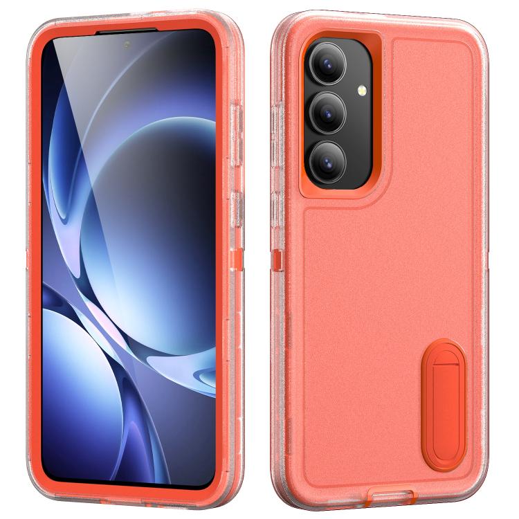 Rugged PC Hybrid Silicone Phone Case with Holder, For Samsung Galaxy S26 Ultra 5G, For Samsung Galaxy S26 5G, For Samsung Galaxy S25 FE 5G, For Samsung Galaxy S24 / S25 5G