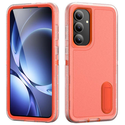 Rugged PC Hybrid Silicone Phone Case with Holder, For Samsung Galaxy S26 Ultra 5G, For Samsung Galaxy S26 5G, For Samsung Galaxy S25 FE 5G, For Samsung Galaxy S24 / S25 5G