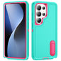 Rugged PC Hybrid Silicone Phone Case with Holder, For Samsung Galaxy S26 Ultra 5G, For Samsung Galaxy S26 5G, For Samsung Galaxy S25 FE 5G, For Samsung Galaxy S24 / S25 5G