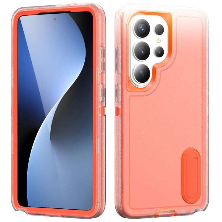 Rugged PC Hybrid Silicone Phone Case with Holder, For Samsung Galaxy S26 Ultra 5G, For Samsung Galaxy S26 5G, For Samsung Galaxy S25 FE 5G, For Samsung Galaxy S24 / S25 5G