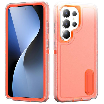 Rugged PC Hybrid Silicone Phone Case with Holder, For Samsung Galaxy S26 Ultra 5G, For Samsung Galaxy S26 5G, For Samsung Galaxy S25 FE 5G, For Samsung Galaxy S24 / S25 5G