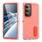Rugged PC Hybrid Silicone Phone Case with Holder, For Samsung Galaxy S26 Ultra 5G, For Samsung Galaxy S26 5G, For Samsung Galaxy S25 FE 5G, For Samsung Galaxy S24 / S25 5G