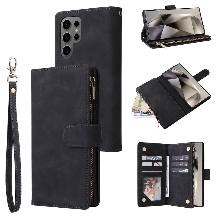 Multifunctional Frosted Zipper Wallet Leather Phone Case, For Samsung Galaxy S26+ 5G, For Samsung Galaxy S26 Ultra 5G, For Samsung Galaxy S26 5G, For Samsung Galaxy S25 FE 5G, For Samsung Galaxy S25 Edge 5G, For Samsung Galaxy S25 5G                   ...
