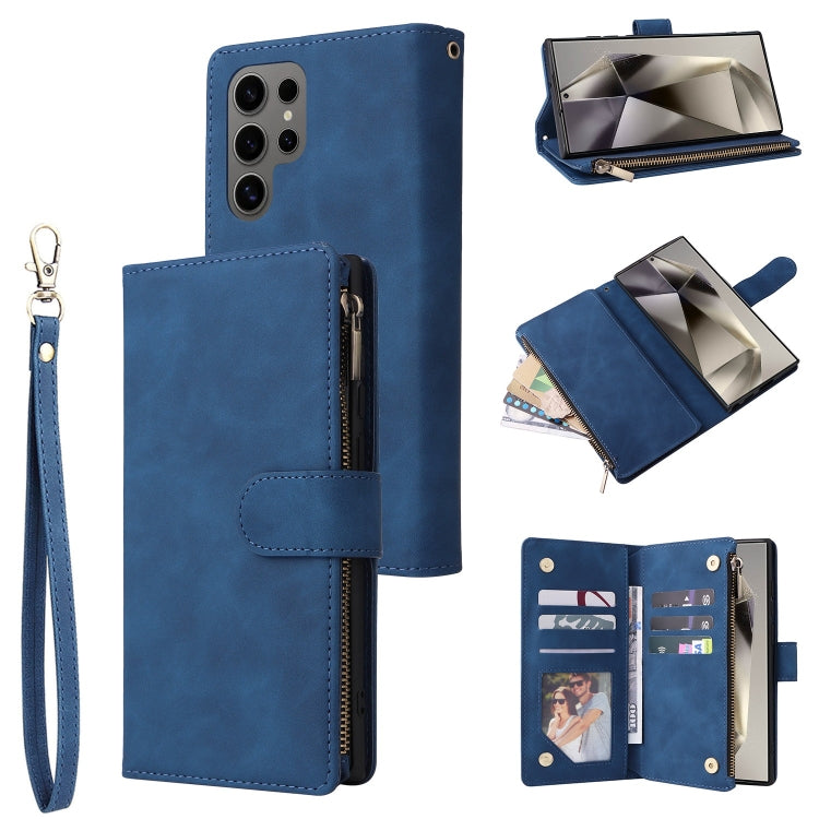 Multifunctional Frosted Zipper Wallet Leather Phone Case, For Samsung Galaxy S26+ 5G, For Samsung Galaxy S26 Ultra 5G, For Samsung Galaxy S26 5G, For Samsung Galaxy S25 FE 5G, For Samsung Galaxy S25 Edge 5G, For Samsung Galaxy S25 5G                   ...