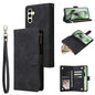 Multifunctional Frosted Zipper Wallet Leather Phone Case, For Galaxy S24 FE 5G, For Galaxy S23 FE 5G, For Galaxy S22+ 5G