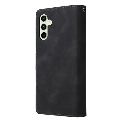 Multifunctional Frosted Zipper Wallet Leather Phone Case, For Galaxy S24 FE 5G, For Galaxy S23 FE 5G, For Galaxy S22+ 5G